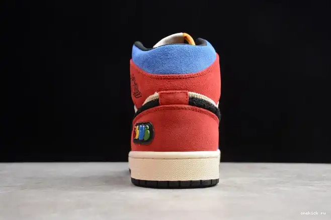 Chep Onekick Jordan Mid 1 Fearless Blue SE Air the CU2805-100 Great 0430